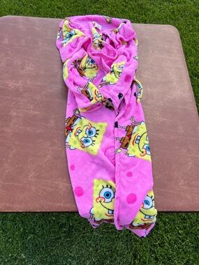 SpongeBob Squarepants Pink & Yellow Kids Fleece Hooded Robe